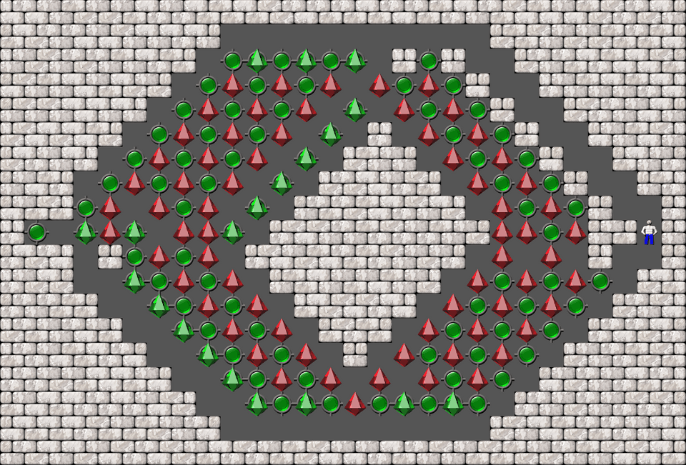 Sokoban Grig Challenge Variation level 9